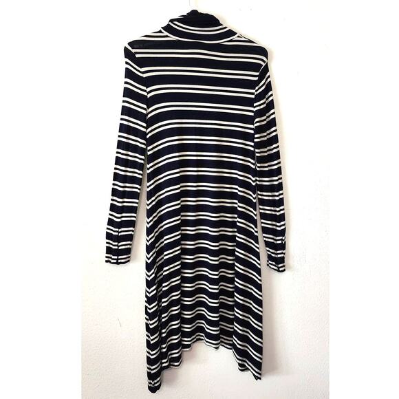 Anthropologie Maeve Turtleneck Stripe Swing Dress Size XS - Picture 3 of 9